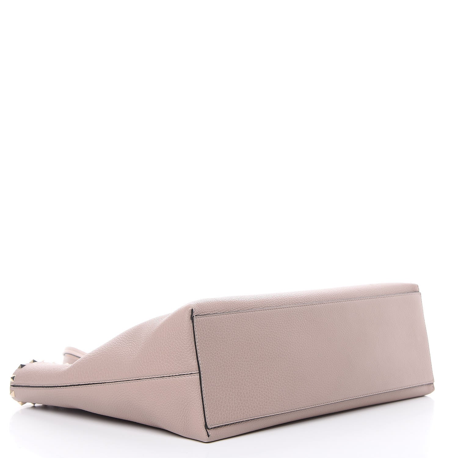 Valentino Garavani Grained Calfskin Rockstud Shoulder Tote Poudre 4 of 10