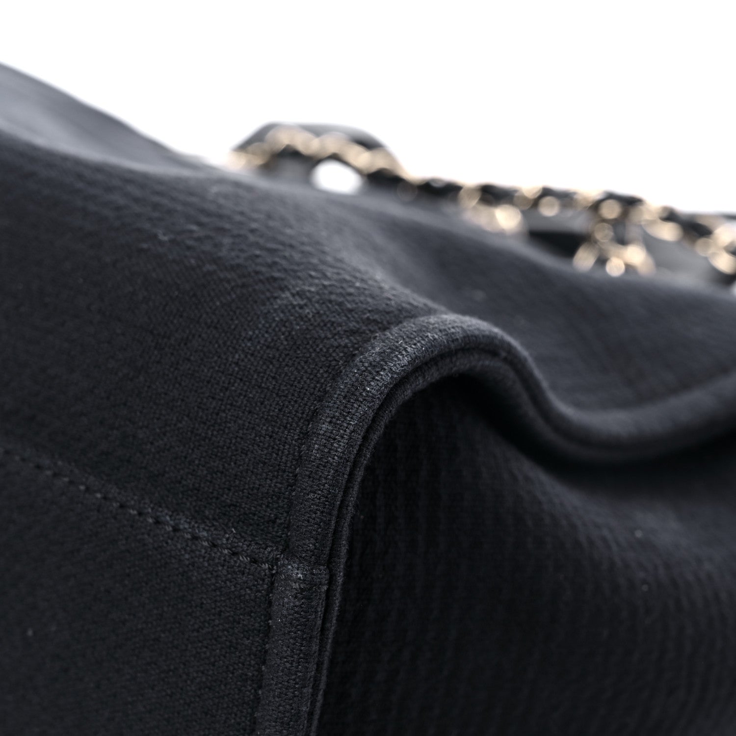 Chanel Mixed Fibers Small Deauville Tote Black 12 of 15