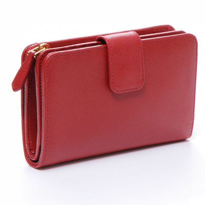 Prada Saffiano Compact Wallet Fuoco 3 of 8