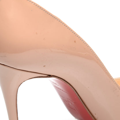 Christian Louboutin Patent Pigalle Follies 100 Pumps 36.5 Nude 9 of 11
