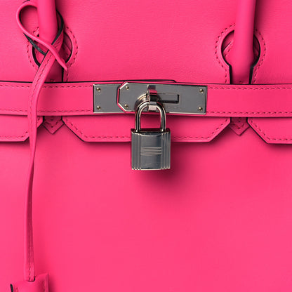 Hermes Veau Jonathan Birkin 30 Rose Shocking 8 of 11