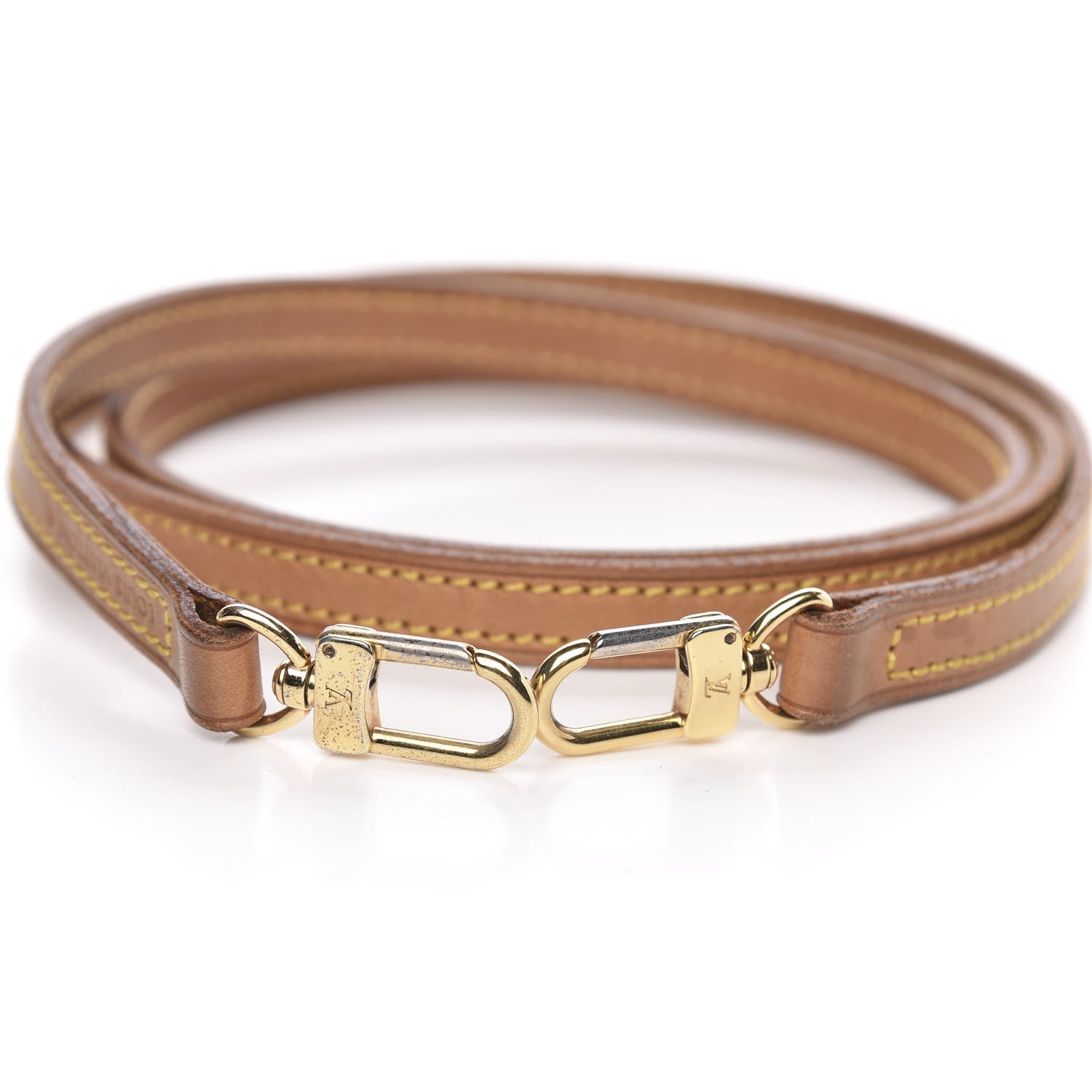 Louis Vuitton Vachetta 12mm Long Shoulder Strap VVN 3 of 4