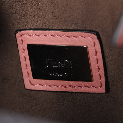 Fendi Vitello Dolce Elaphe Monster Petite 2Jours Tote Bois de Rose Naturale 7 of 8