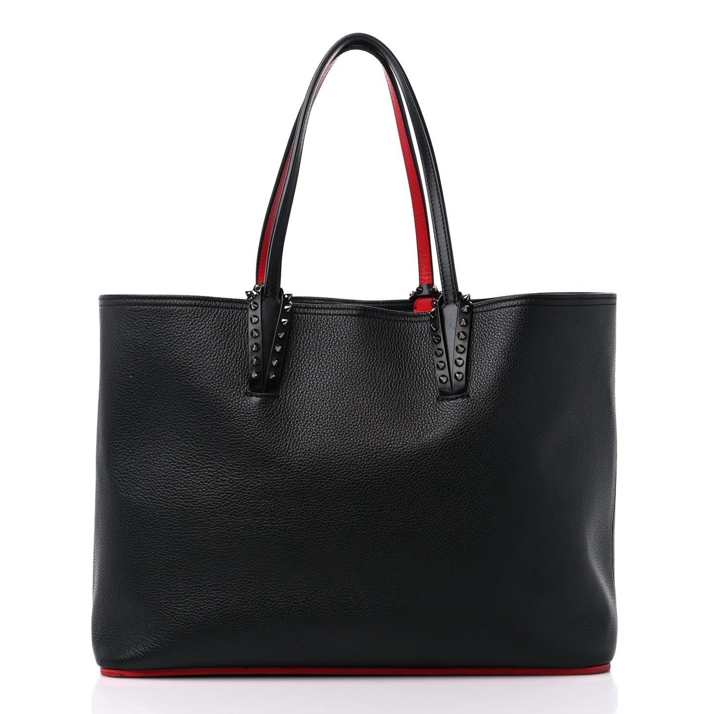 Calfskin Spikes East West Cabata Tote Black
