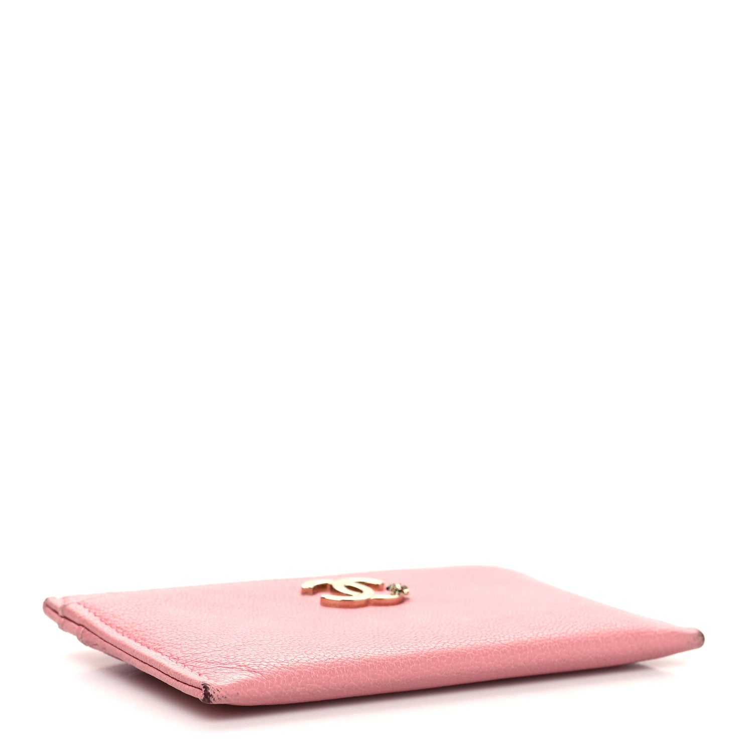 Chanel Goatskin CC Camellia Card Holder Pink 4 of 12