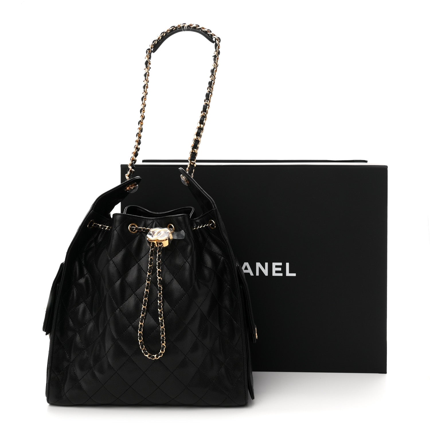 Chanel Caviar Quilted Medium Chanel 25 Handbag Black 12 of 12