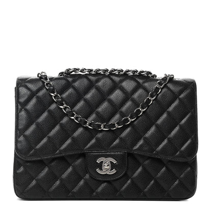 Chanel Caviar Quilted Jumbo Single Flap Black 1 of 4