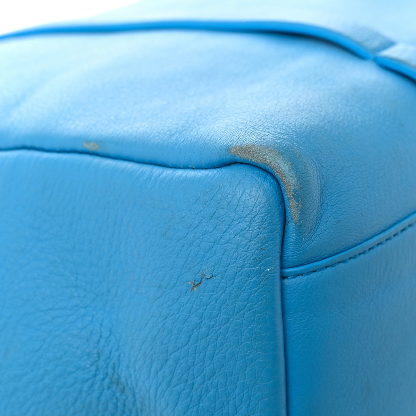 Veau Baltimore Double Sided Small Everyday Tote Bleu Turquoise Black