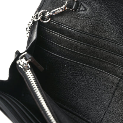 MCM Calfskin Ottomar Large Patricia Wallet On Chain Black 9 of 10