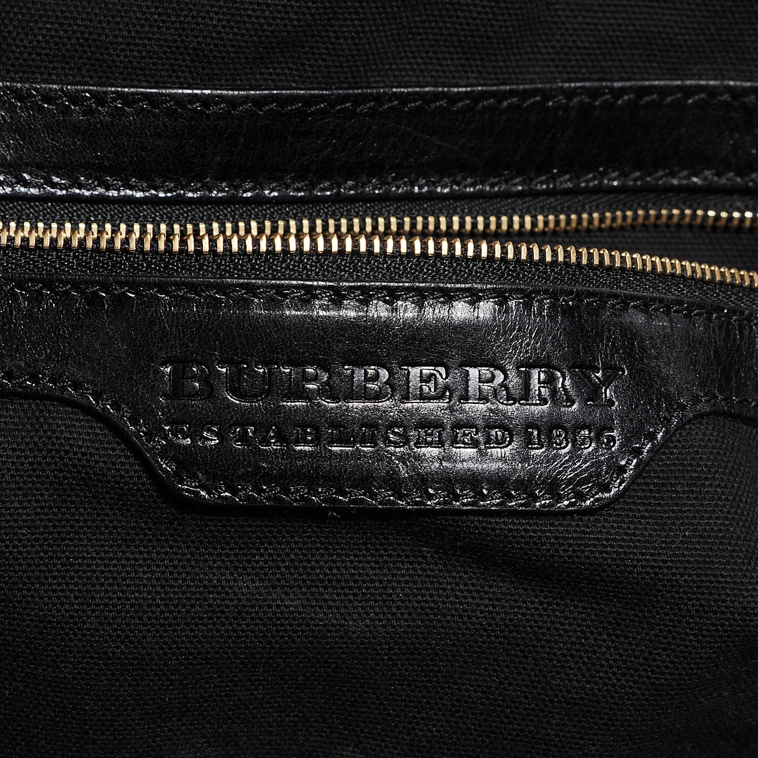 Burberry House Check Bridle Calfskin Kent Bag Black 6 of 8