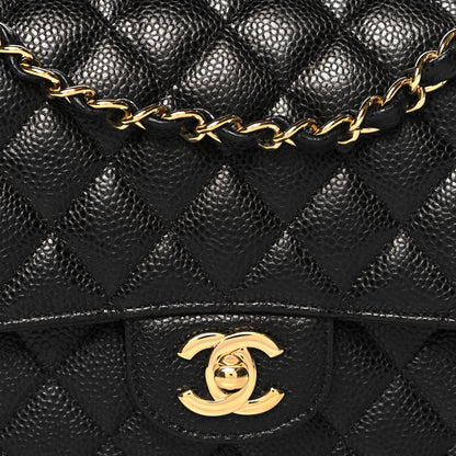 Chanel Caviar Quilted Medium Double Flap Black 8 of 11