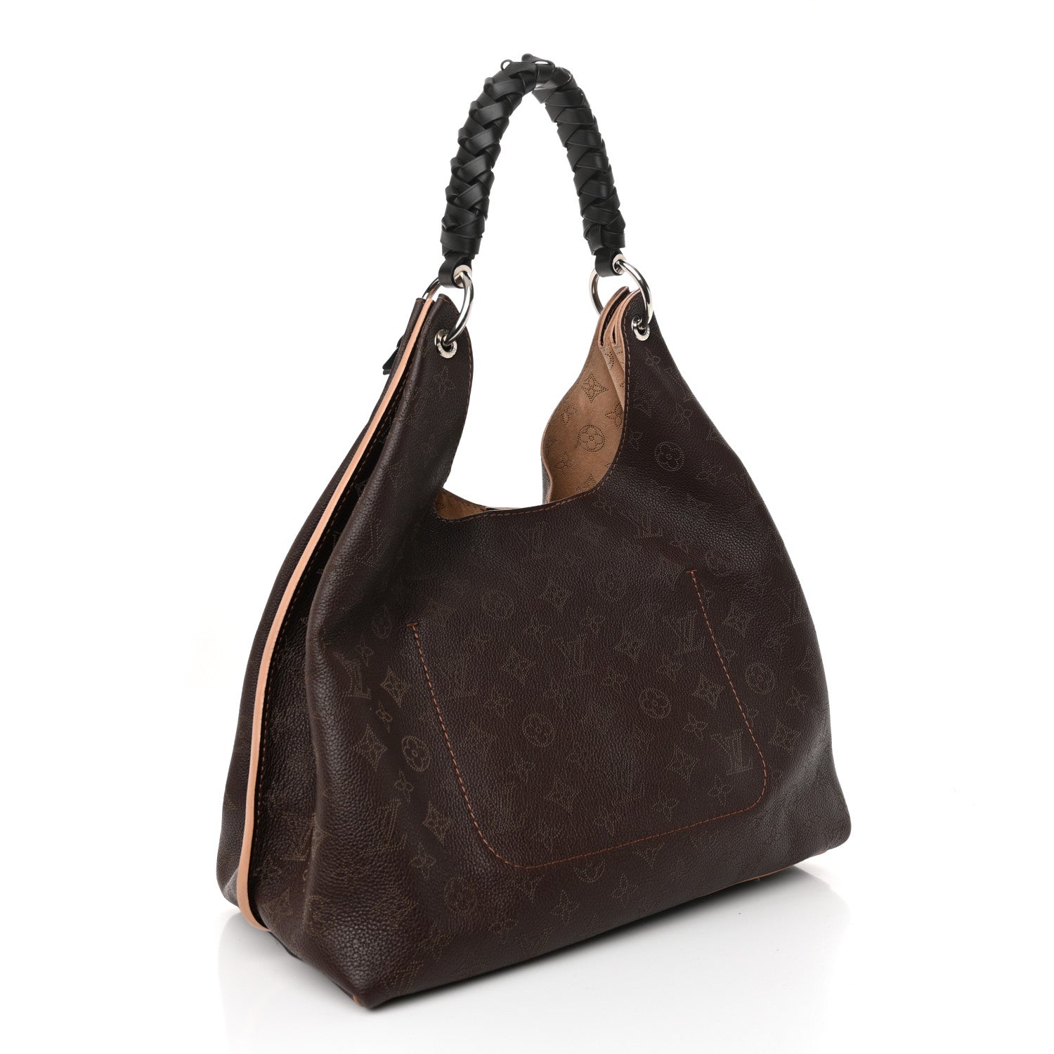 Louis Vuitton Mahina Carmel Hobo Chocolate 3 of 10