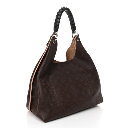 Louis Vuitton Mahina Carmel Hobo Chocolate 3 of 10