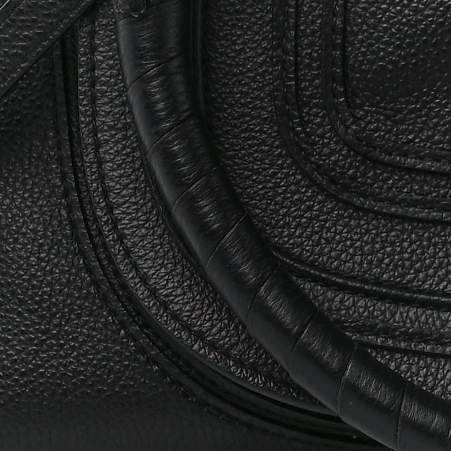 Calfskin Medium Marcie Satchel Black
