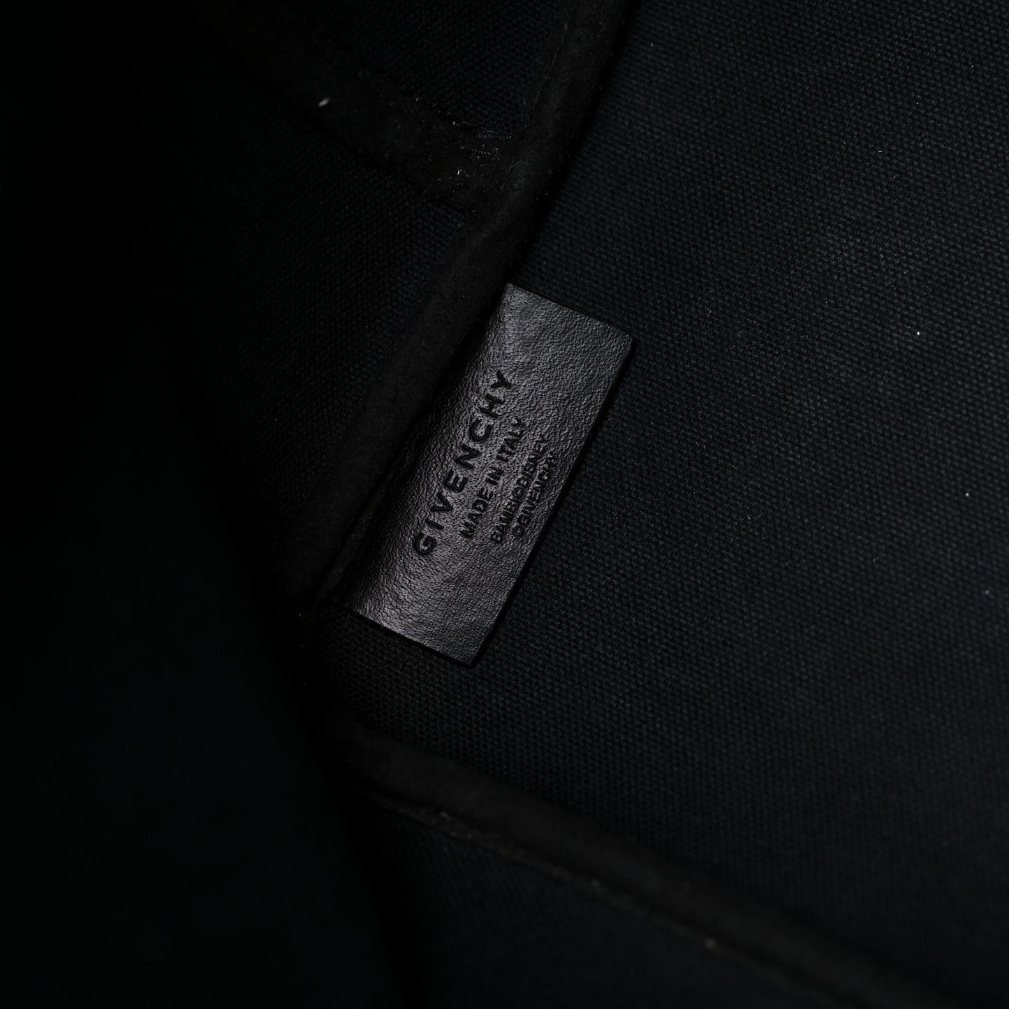 Textured Coated Canvas Bambi Print Large Antigona Tote Black