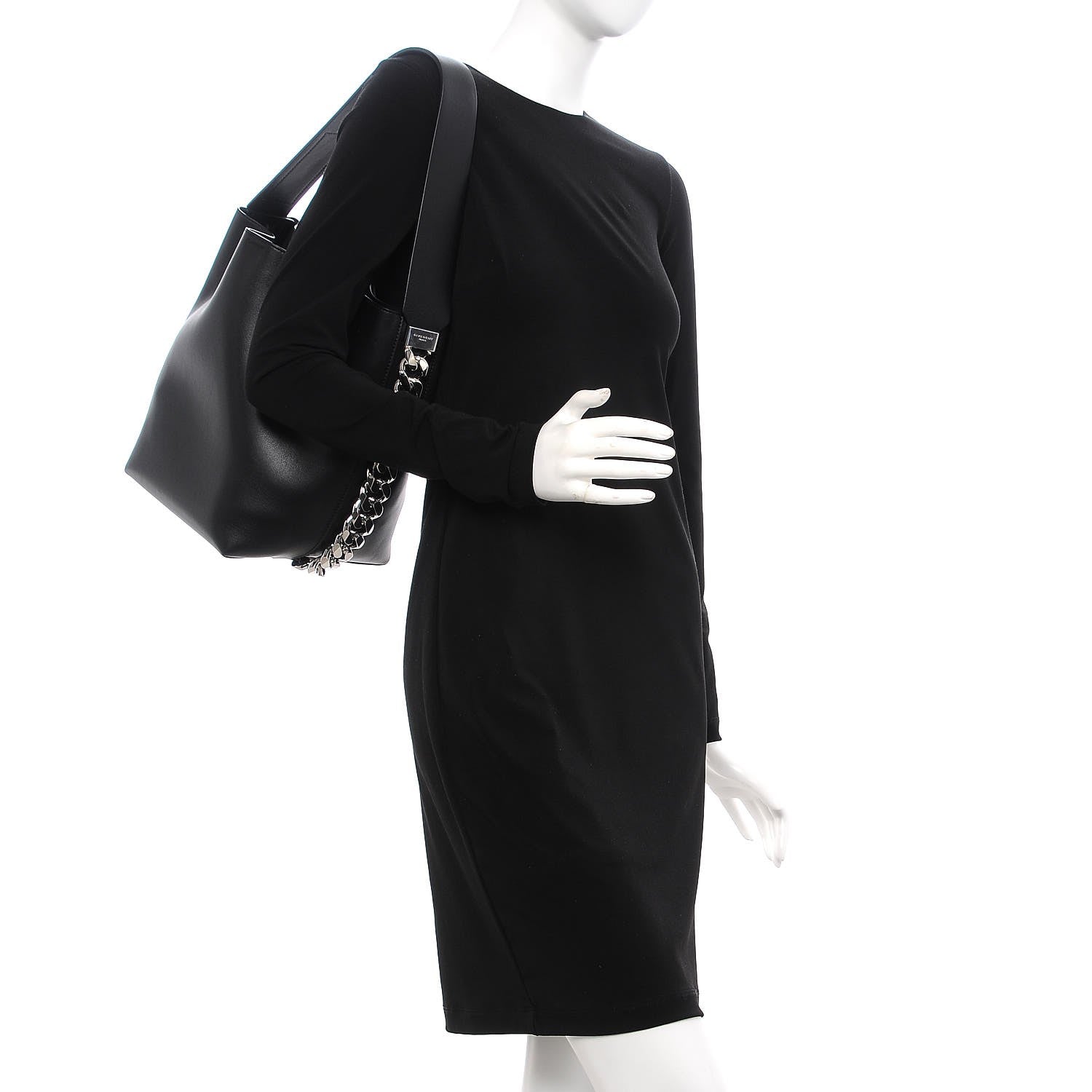 Givenchy Calfskin Infinity Bucket Bag Black 2 of 8
