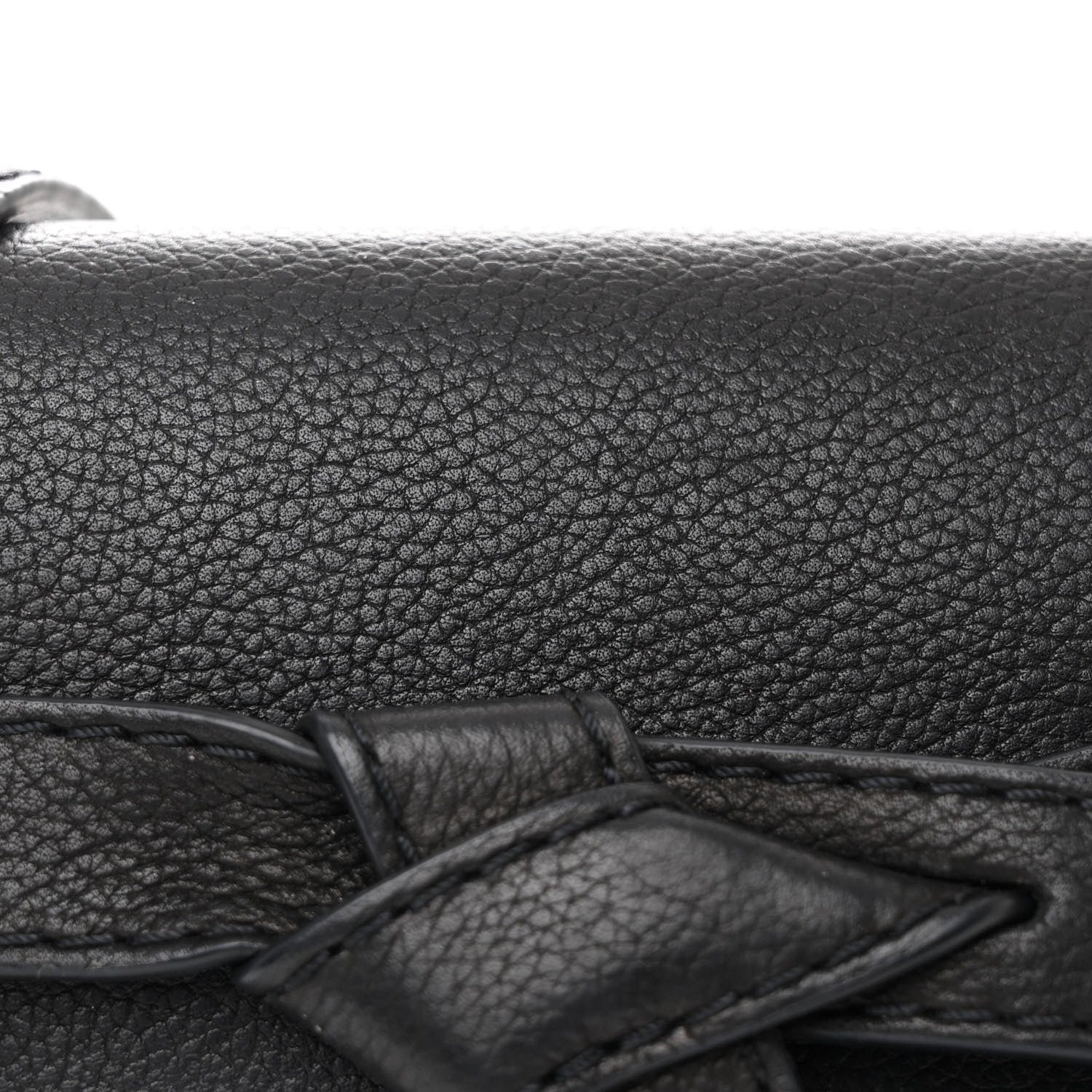 Loewe Grained Calfskin Mini Gate Western Crossbody Bag Black 7 of 9