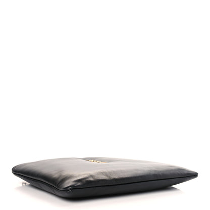 Saint Laurent Lambskin Small Calypso Pouch Black 4 of 9