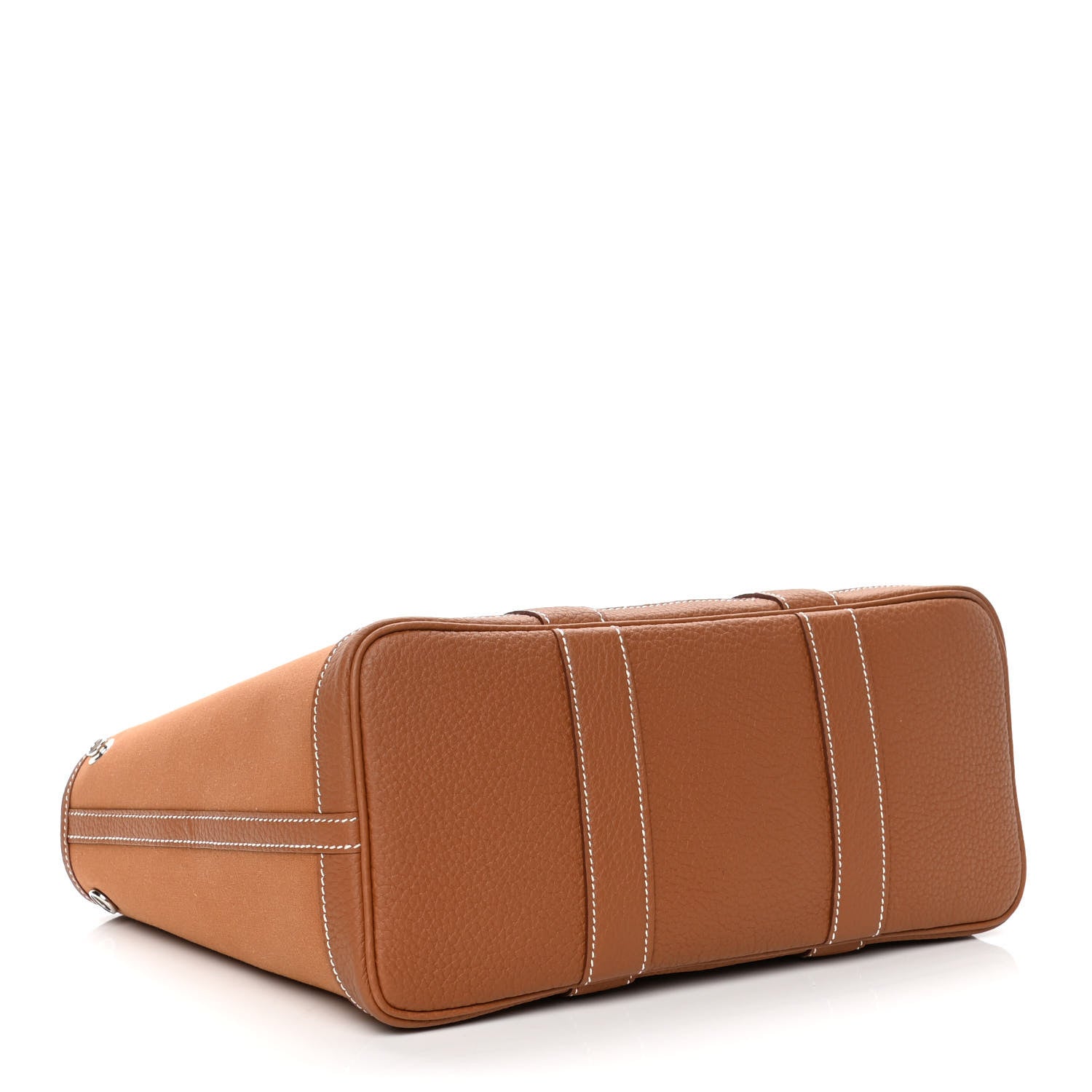 Hermes Toile Militaire Vache Country Verso Garden Party 30 TPM Gold Dune Magnolia 3 of 4