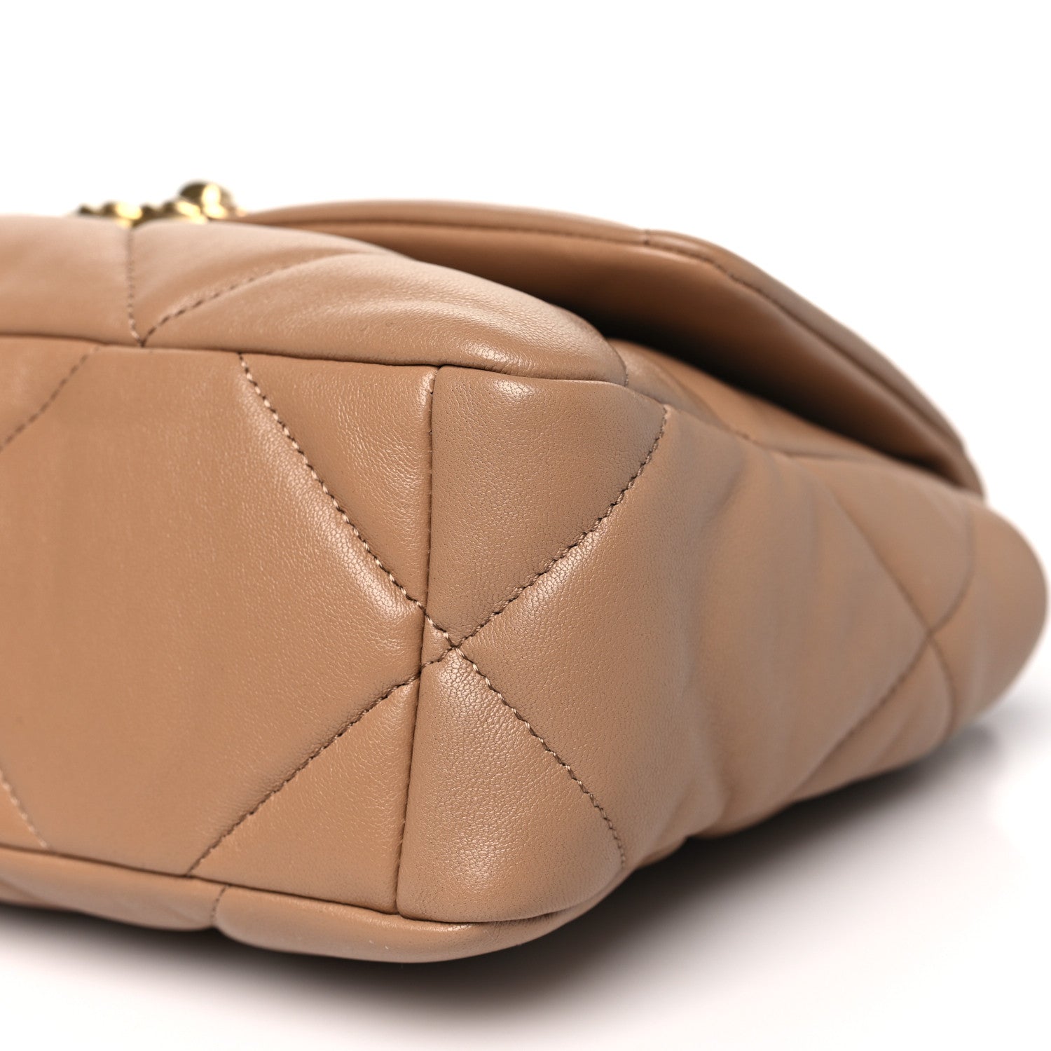 Chanel Lambskin Quilted Medium Chanel 19 Flap Brown 10 of 11