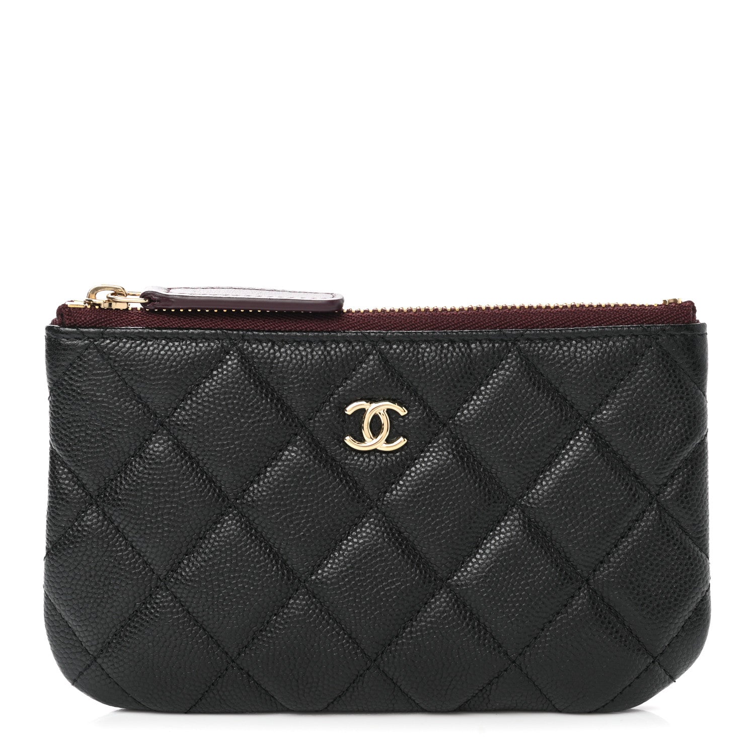 Chanel Caviar Quilted Small Cosmetic Case Black 1 of 9