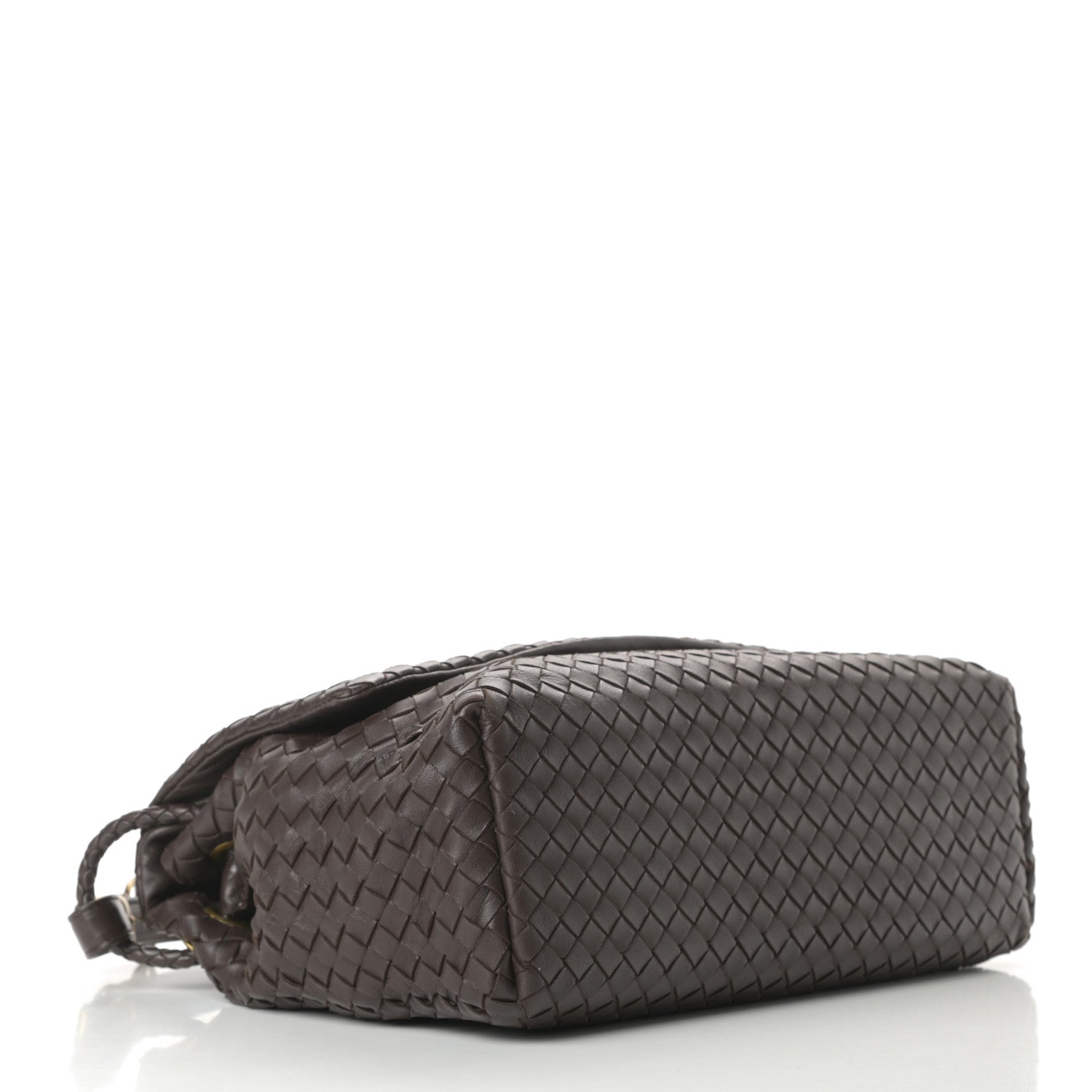 Bottega Veneta Nappa Intrecciato Flap Shoulder Bag Ebano 4 of 12