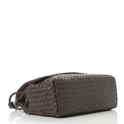 Bottega Veneta Nappa Intrecciato Flap Shoulder Bag Ebano 4 of 12