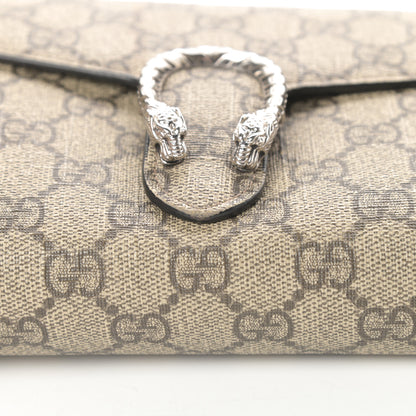 Gucci GG Supreme Monogram Mini Dionysus Chain Wallet Beige Black 17 of 17