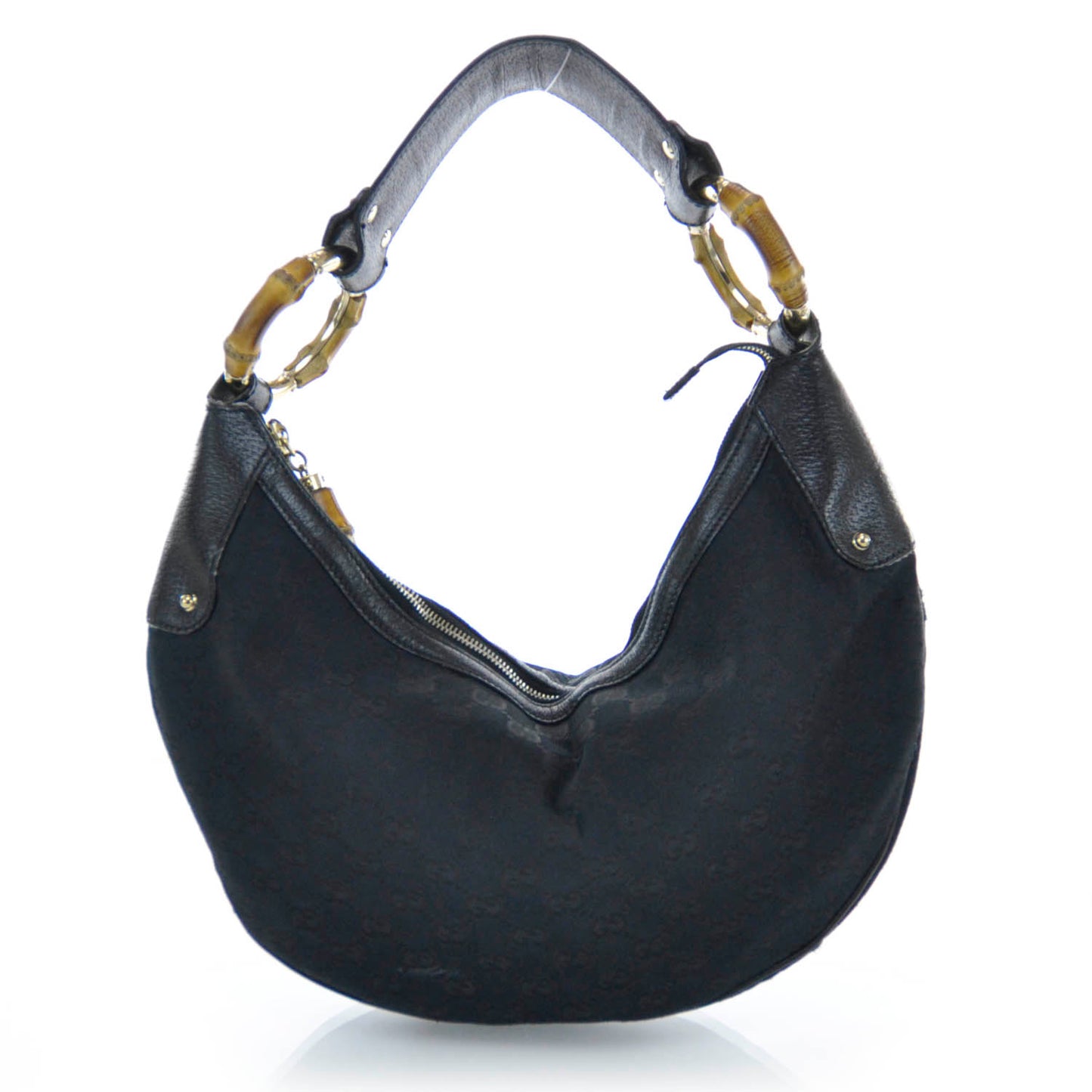 Monogram Bamboo Ring Hobo Black
