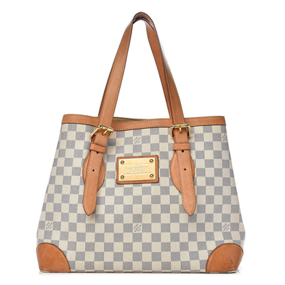 Louis Vuitton Damier Azur Hampstead MM 1 of 17