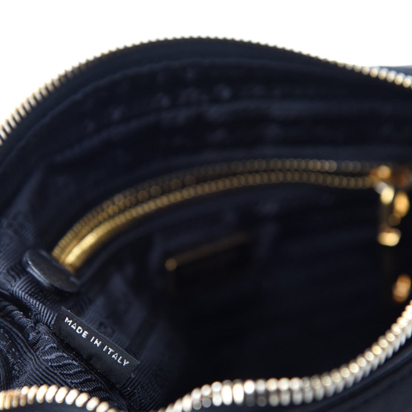 Tessuto Nylon Saffiano Small Crossbody Bag Black