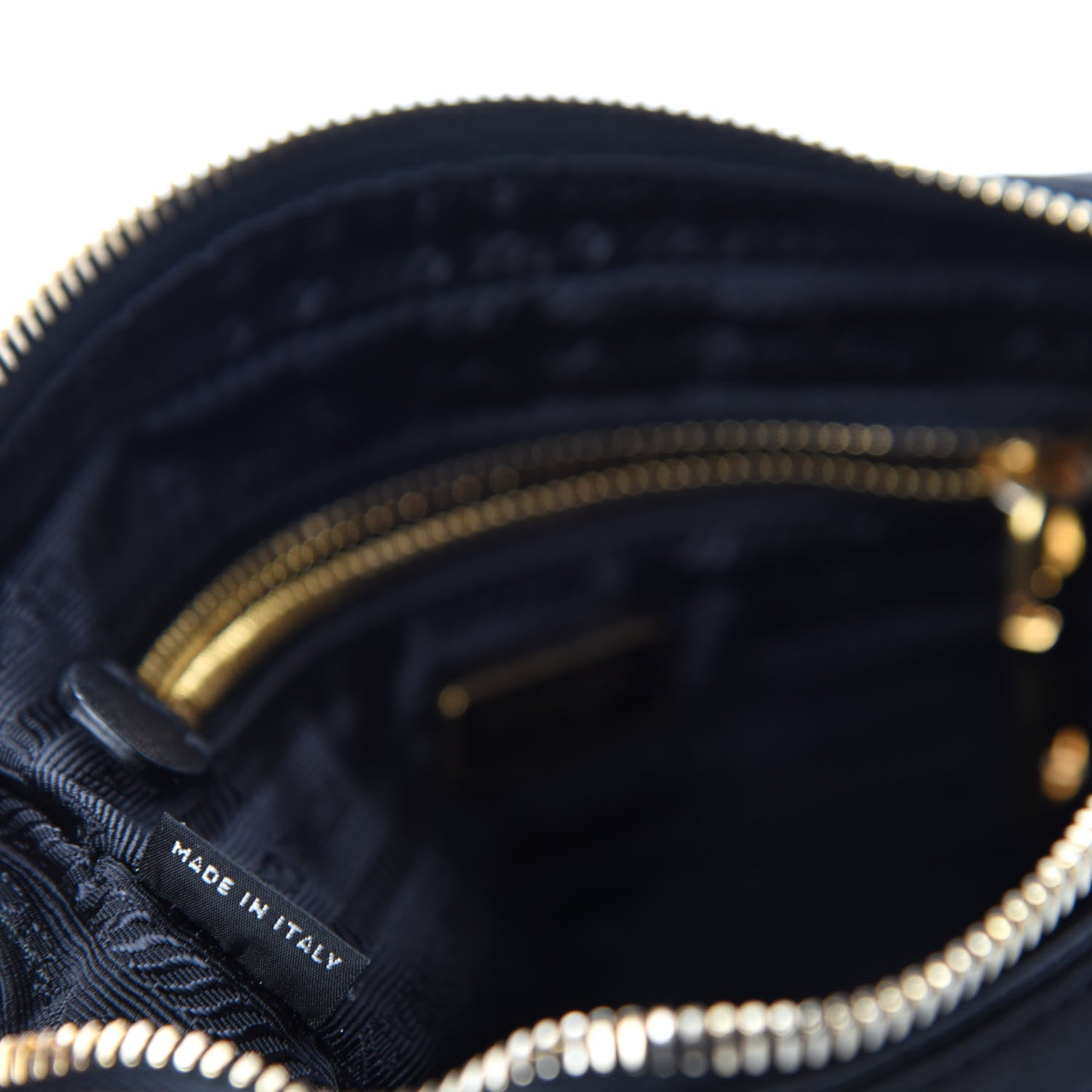 Prada Tessuto Nylon Saffiano Small Crossbody Bag Black 9 of 11