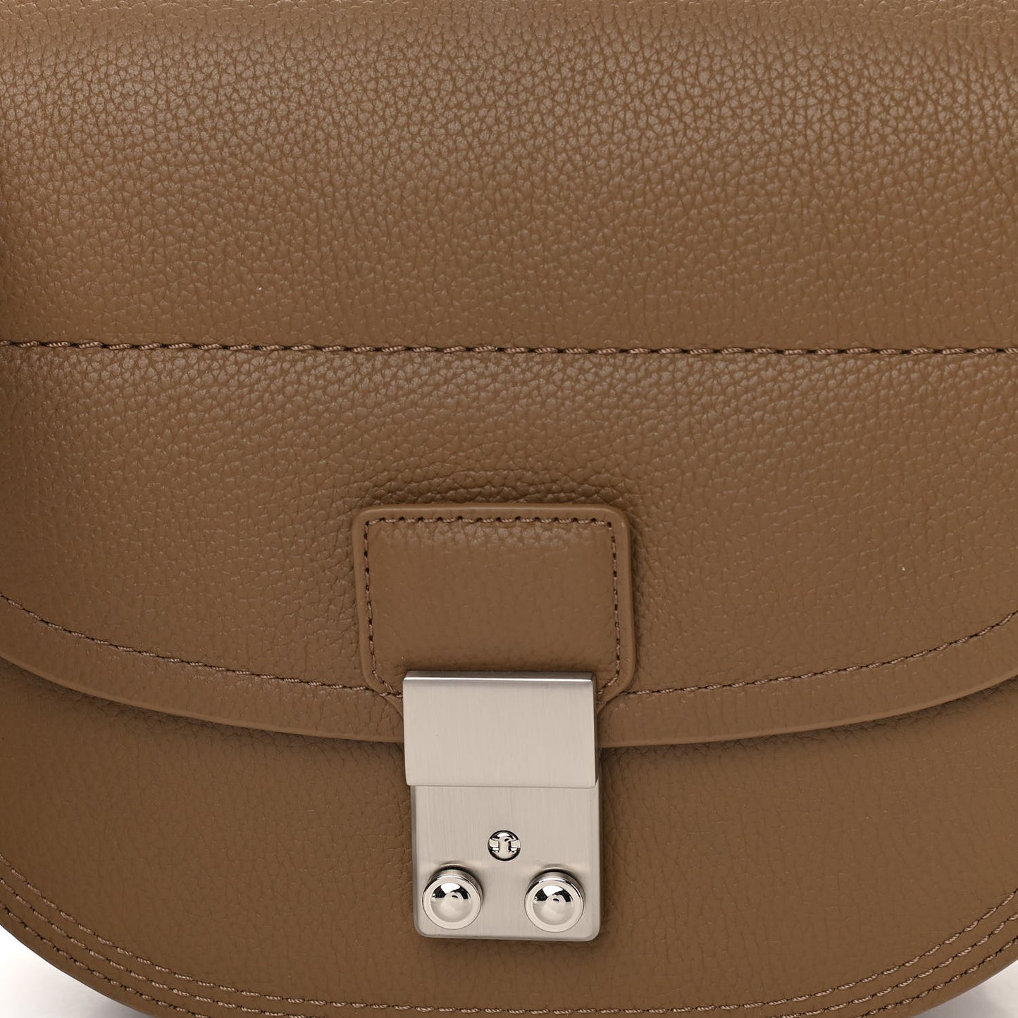 Calfskin Mini Pashli Saddle Belt Bag Brown