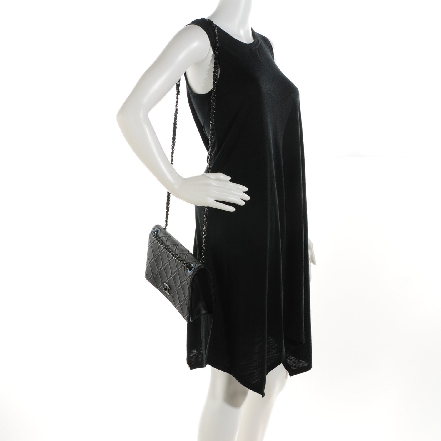 Chanel Calfskin Small Propeller Flap Black 2 of 8