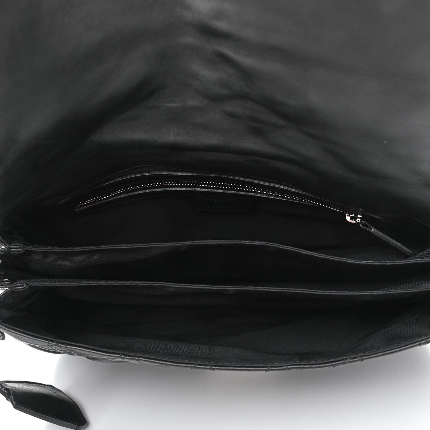 Lambskin Cannage Large Miss Dior Flap Black