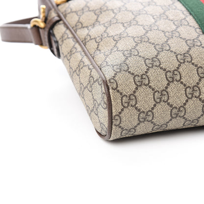 Gucci GG Supreme Monogram Web Medium Ophidia Messenger Bag Brown 7 of 9