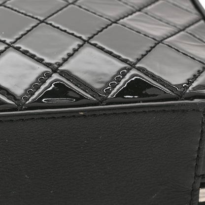 Chanel Patent Quilted Travel Kit Vanity Case Black 11 of 11