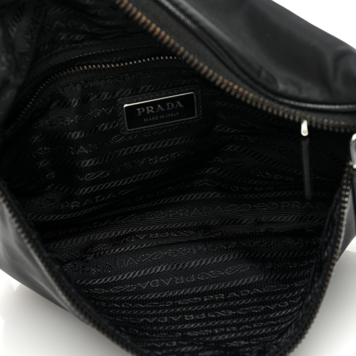 Prada Re-Nylon Saffiano Belt Bag Black 5 of 9