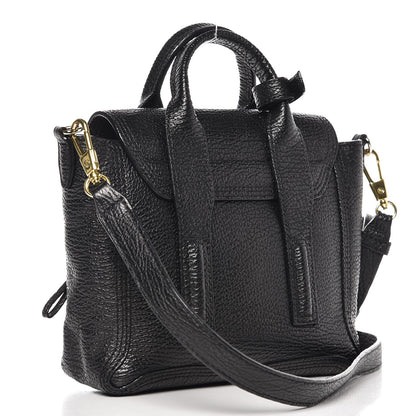 3.1 Phillip Lim 3.1 Textured Calfskin Mini Pashli Satchel Black 3 of 7