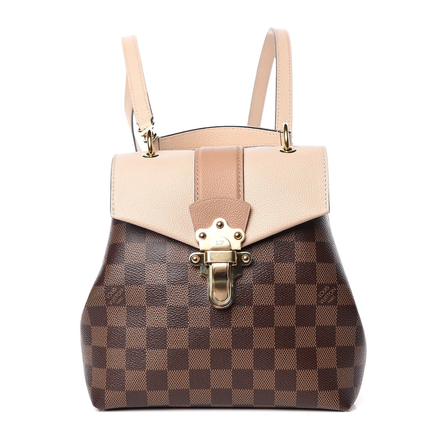 Damier Ebene Clapton Backpack Creme