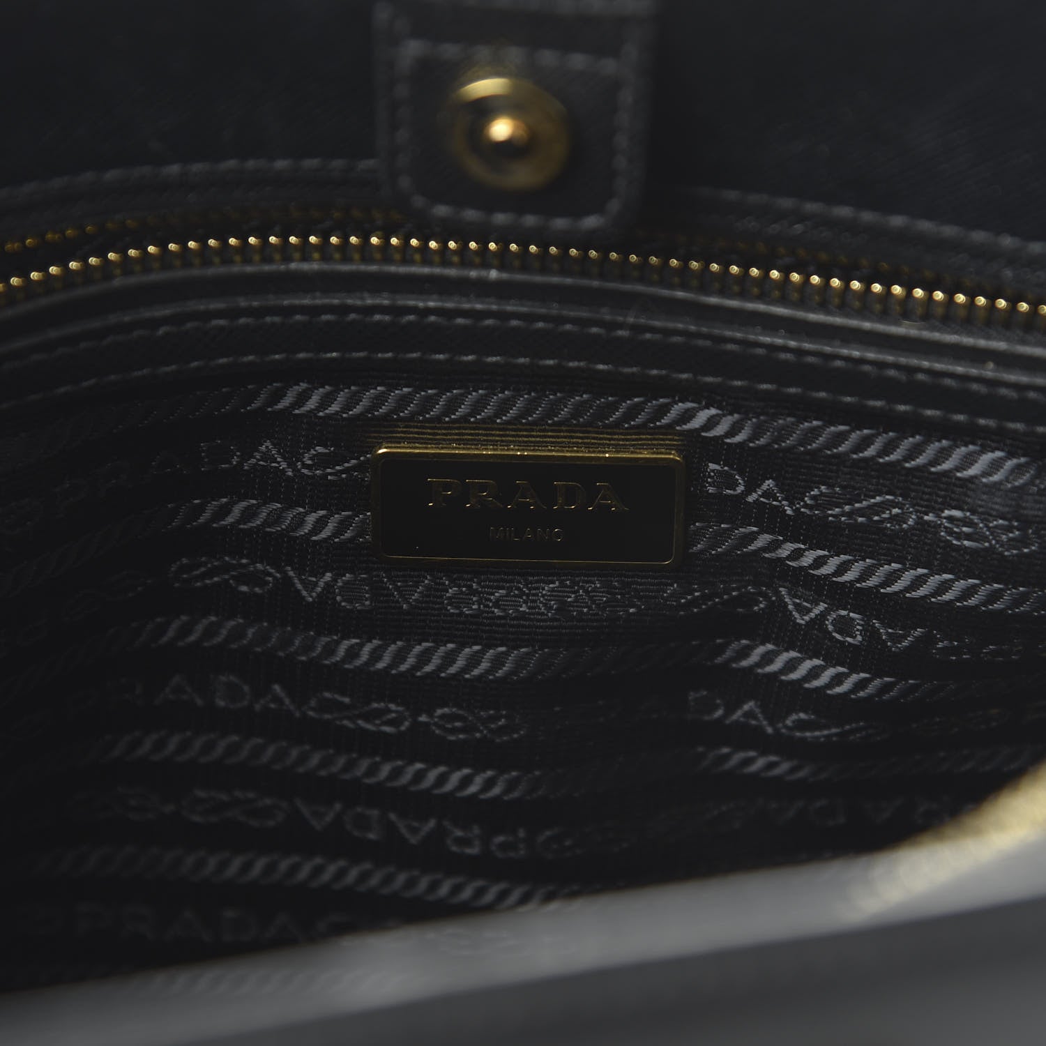 Prada Saffiano Lux Medium Tote Black 8 of 10