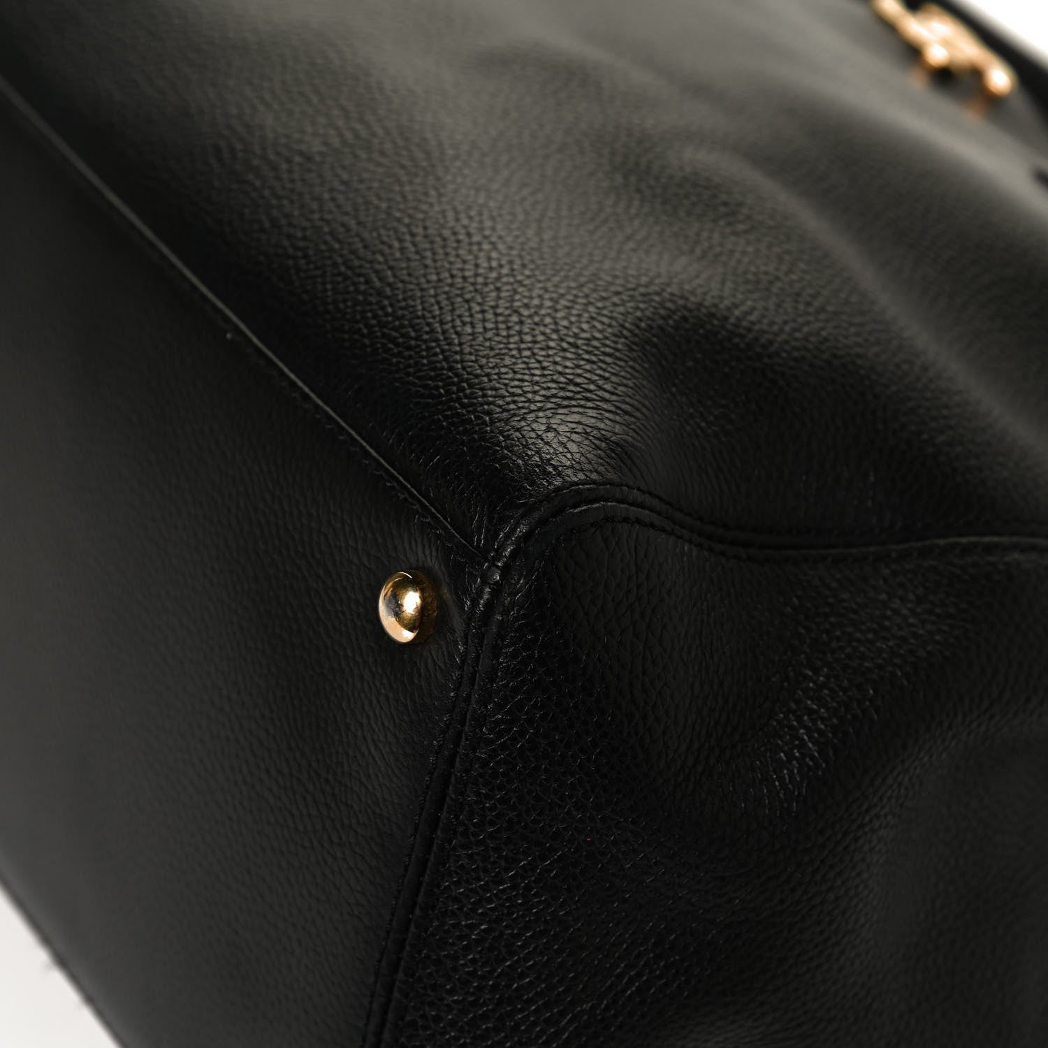 Chanel Calfskin Cerf Shopper Tote Black 12 of 13
