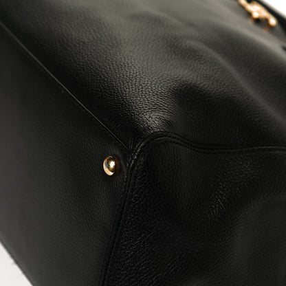 Chanel Calfskin Cerf Shopper Tote Black 12 of 13