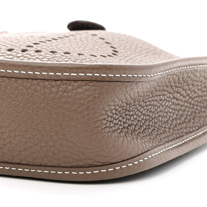 Hermes Taurillon Clemence Amazone Evelyne TPM Etoupe Bleu Indigo 9 of 9
