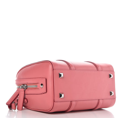 MCM Calfskin Small Essential Boston Bag Pink 5 of 15
