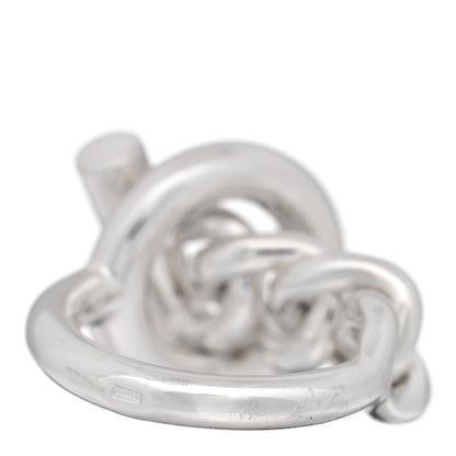 Hermes Sterling Silver GM Croisette Ring 53 6.5 3 of 5
