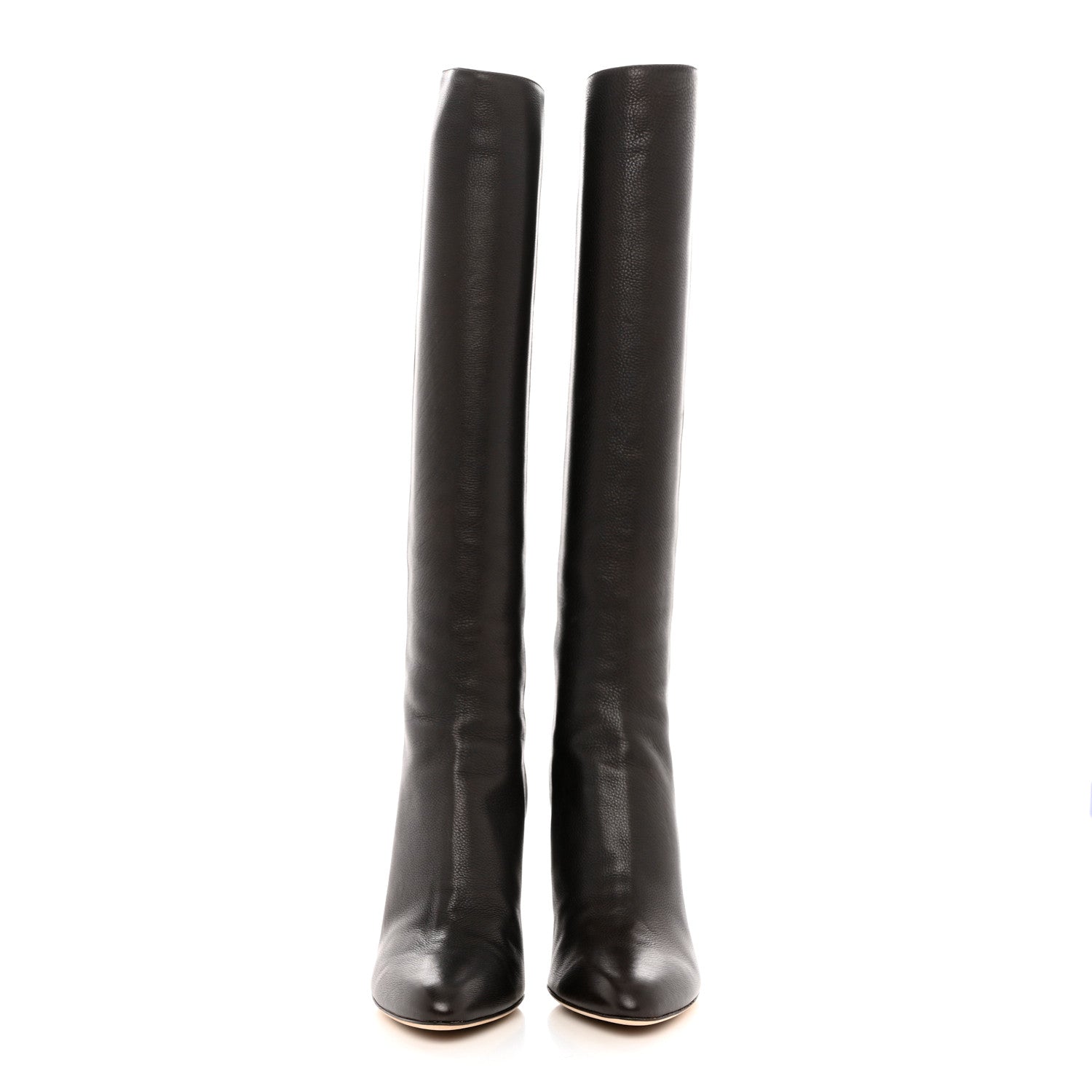 Jimmy Choo Grained Calfskin Paloma Tall Boots 37.5 Brown 2 of 6