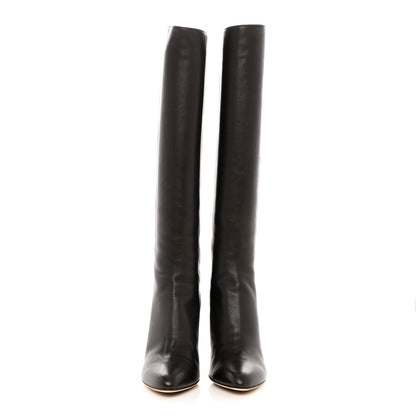 Jimmy Choo Grained Calfskin Paloma Tall Boots 37.5 Brown 2 of 6