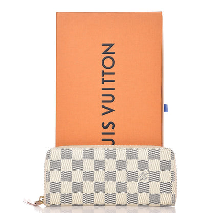 Louis Vuitton Damier Azur Clemence Wallet Rose Ballerine 9 of 9