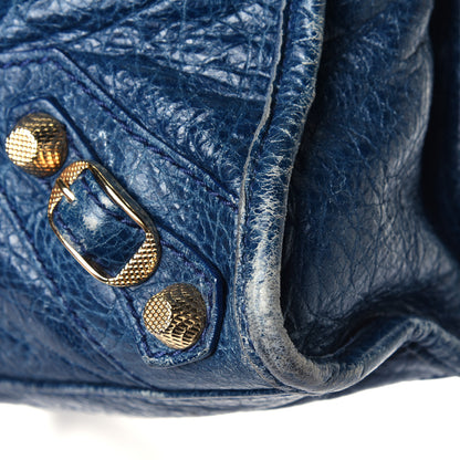 Balenciaga Agneau Giant 12 Gold Hardware Mini City Bleu Mineral 6 of 7